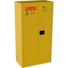 Jamco Flammable Liquid Storage Cabinet Manual Close Door 44 Gallon Capacity 34""W x 18""D x 65""H