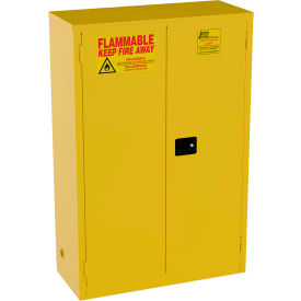 Jamco Flammable Liquid Storage Cabinet Manual Close Door 45 Gallon Capacity 43""W x 18""D x 65""H