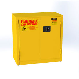 Jamco Flammable Liquid Storage Cabinet Self Close Door 22 Gallon Capacity 34""W x 18""D x 35""H