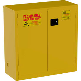 Jamco Flammable Liquid Storage Cabinet Self Close Door 30 Gallon Capacity 43""W x 18""D x 44""H
