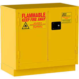 Jamco Under Counter Flammable Liquid Storage Cabinet Manual Close Door 22 Gal Cap. 36""Wx22""Dx35""H