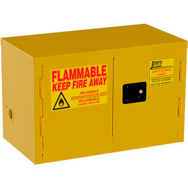 Jamco Counter Top Flammable Liquid Storage Cabinet Manual Close Door 11 Gal Cap34""W x 18""D x 22""H