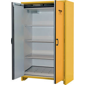Justrite Flammable Cabinet Hybrid Close Double Door 45 Gal Cap. 45-13/16""W x 24-7/16""D x 76-5/8""H
