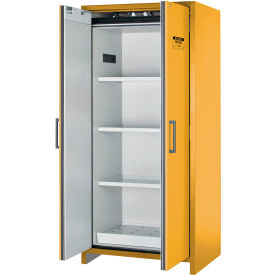 Justrite Flammable Cabinet Hybrid Close Double Door 30 Gal. Cap. 35-3/16""W x 24-7/16""D x 76-7/8""H