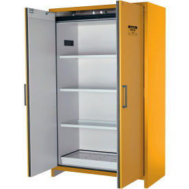 Justrite&#174; Flammable Cabinet Hybrid Close Double Door 45 Gal Cap. 47""W x 24-7/16""D x 76-7/8""H