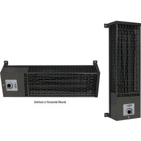 King Electric U Series Utility Pump House Heater with Thermostat 750/187W 240/120V Gray