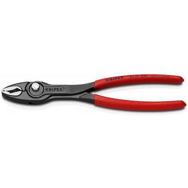 Knipex&#174; TwinGrip Slip Joint Plier W/ Polished Head & Plastic Coated Handle 8""L