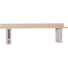 Lista Adjustable Riser W/ Maple Square Edge 60""W x 15""D Gray