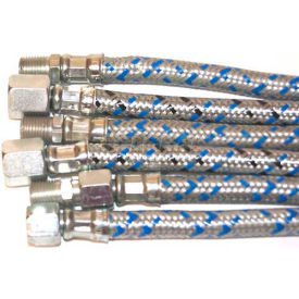 Mitco P131-18m Flexible Oil Line 24""L X 1/2""Dia. 1/4""Npt Male End Connectors Both Ends