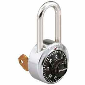 Master Lock&#174; No. 1525LF General Security Combo Padlock - Key Control - LF Shackle - Black