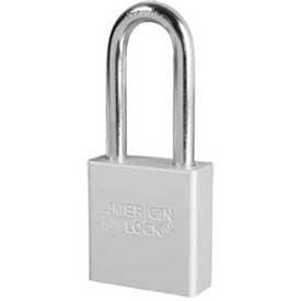 American Lock&#174; No. A1206CLR Solid Aluminum Rectangular Padlock - Clear