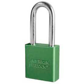 American Lock&#174; No. A1206GRN Solid Aluminum Rectangular Padlock - Green
