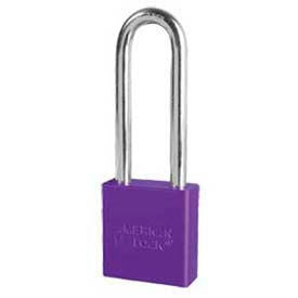 American Lock&#174; No. A1207PRP Solid Aluminum Rectangular Padlock - Purple