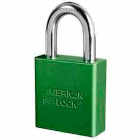 American Lock&#174; No. A1265GRN High Security Solid Aluminum Padlock 6 Pin Cylinders - Green