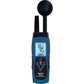 REED WBGT Heat Stress Meter 4 AAA Batteries Blue