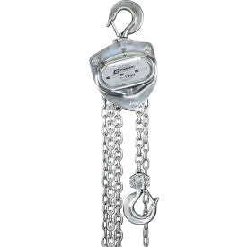 OZ Lifting Manual Chain Hoist Stainless Steel 1 Ton Capacity 20' Lift