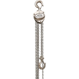 OZ Lifting Products Stainless Steel Manual Chain Hoist 1/4 Ton Capacity 15' Lift