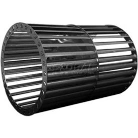 Double Inlet Blower Wheel 6-5/16"" Dia. CCW 3450 RPM 1/4"" Bore 6-3/8""W Aluminum