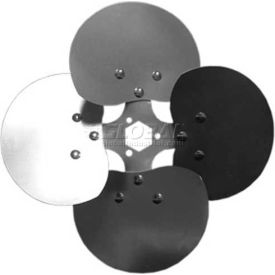 Four Wing Free Air Fan Blade Interchangeable Hub Aluminum Blade CW 14"" Dia. 27&#176; Pitch