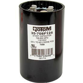 Rotom 708B 708-850MFD 110/125V Start Capacitor Round