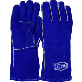 Ironcat Insulated Slightly Select Cowhide Welding Gloves Blue Large All Leather