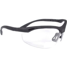 Radians® CH1-115 Cheaters™ Bi-Focal Safety Glasses Clear 1.5 Lens Black Frame