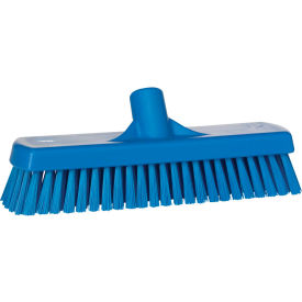 Vikan 70603 12"" Deck/Wall Scrub- Stiff Blue