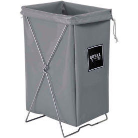 Royal Basket Trucks&#174; Hamper Kit Gray Vinyl Standard Pocket