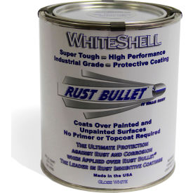 Rust Bullet WhiteShell Protective Coating and Topcoat Quart Can WSQ