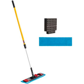 Rubbermaid&#174; Adaptable Flat Mop Kit 19.5"" x 5.5"" Microfiber Head 48""-72""Aluminum Handle