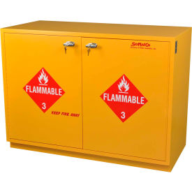 28 Gallon Under-the-Counter Flammable Cabinet Self-Closing Plywood 29""W x 22""D x 35-1/2""H