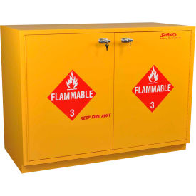 32 Gallon Under-the-Counter Flammable Cabinet Self-Closing Plywood 35""W x 22""D x 35-1/2""H