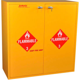 54 Gallon Flammable Cabinet Self-Closing Plywood 43""W x 18""D x 44-5/8""H