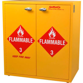 24 Gallon Jumbo Stacking Flammable Cabinet Self-Closing Plywood 30