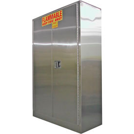 Securall&#174; 45-Gallon Self-Close Flammable Cabinet Stainless Steel