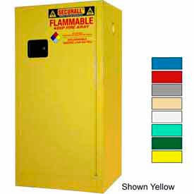 Securall&#174; 20-Gallon Manual Close Paint/Ink Cabinet Blue