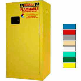 Securall&#174; 20-Gallon Manual Close Paint/Ink Cabinet Yellow