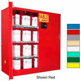 Securall&#174; 40-Gallon Manual Close Paint/Ink Cabinet Yellow