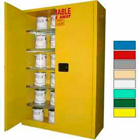 Securall&#174; 60-Gallon Manual Close Paint/Ink Cabinet Yellow