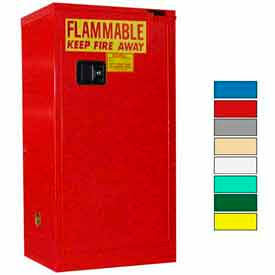 Securall&#174; 20-Gallon Self-Close Paint/Ink Cabinet Red