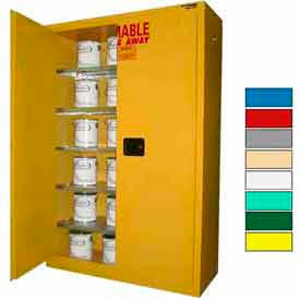 Securall&#174; 60-Gallon Self-ClosePaint/Ink Cabinet Yellow