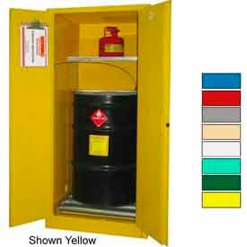 Securall® Hazardous Waste Drum Cabinet w/ Rollers 60 Gal. Cap. 31