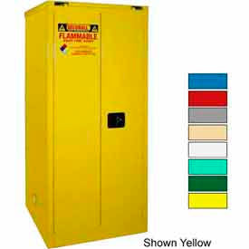 Securall&#174; Hazardous Waste Drum Cabinet w/ Rollers 120 Gal. Cap. 56""W x 31""D x 67""H White