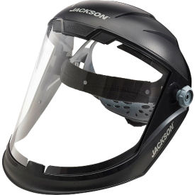 Jackson Safety&#174;  Maxview Premium Ratchet Faceshield Chin Guard Clear PC Uncoated
