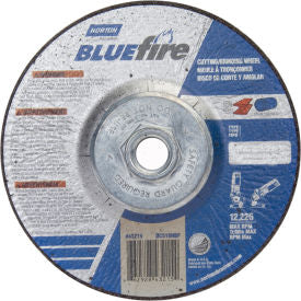 Norton 66252843215 BlueFire Grinding and Cutting Wheel 5"" x 1/8"" x 5/8 - 11"" Zirconia / Alum. Oxide