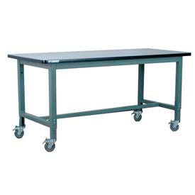 Stackbin 1012 Series Workbench W/ ESD Top & T Molding 48""W x 30""D Gray