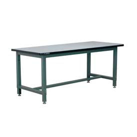 Stackbin 1005 Series Workbench ESD Square Edge 60""W x 30""D Gray