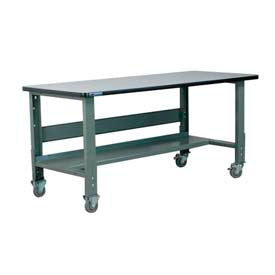 Stackbin 3512 Series Workbench W/ ESD Top & T Molding 72""W x 30""D Black