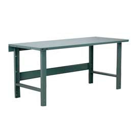 Stackbin 5000 Series Heavy Duty Workbench W/ Steel Square Edge Top 60""W x 36""D Blue