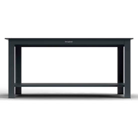 Strong Hold&#174; Extreme Duty Shop Table with 1/2"" Steel Plate Top 1 Shelf 96""W x 36""D Dark Gray